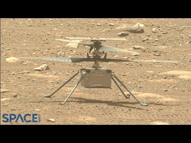 Mars helicopter's blades spin to 50 rpm, Perseverance watches