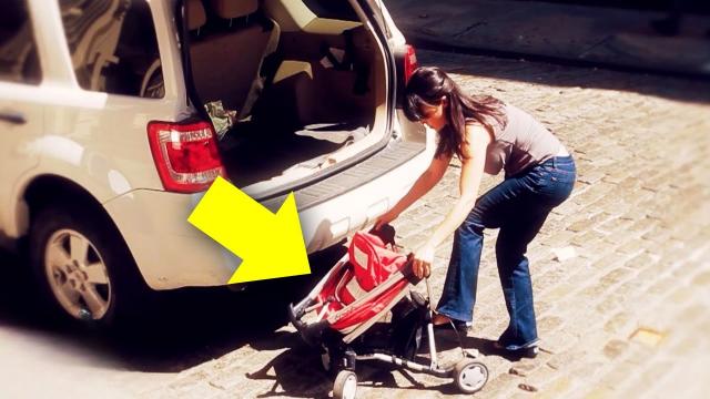 Old Man Helps Single Mom Fix Baby Stroller, Next Day Sees Private Jet Landing For Him