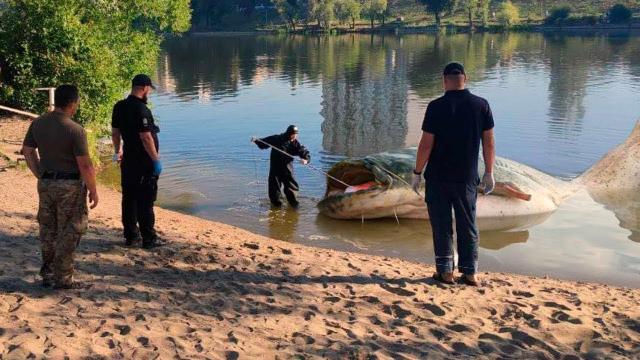 A fisherman catches a big fish, but then he makes an unusual discovery