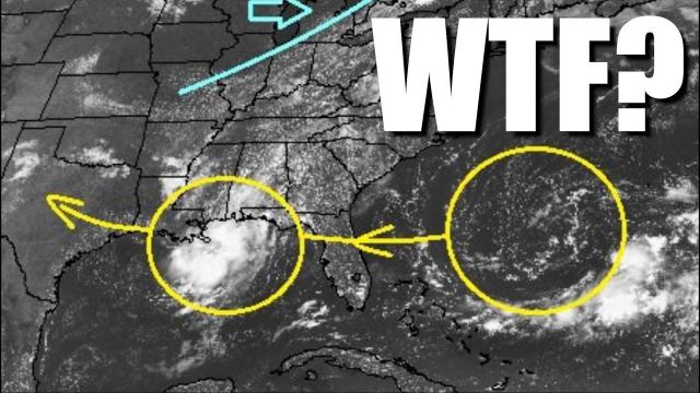 2 Strange systems Rotating over Louisiana & near Florida = Weird Weather Watch