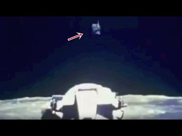 Alien Drone Close Up In NASA Lunar Module Take Off Video