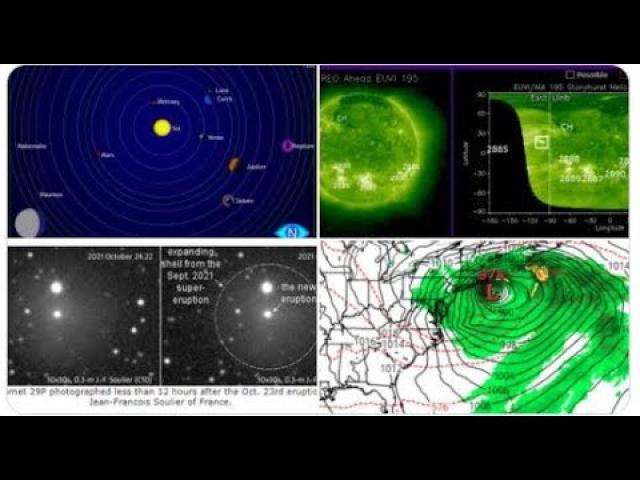 The Sun is freaking out*! The Volcano Comet is freaking out! 4.7 Earthquake California! Nor'Easter!