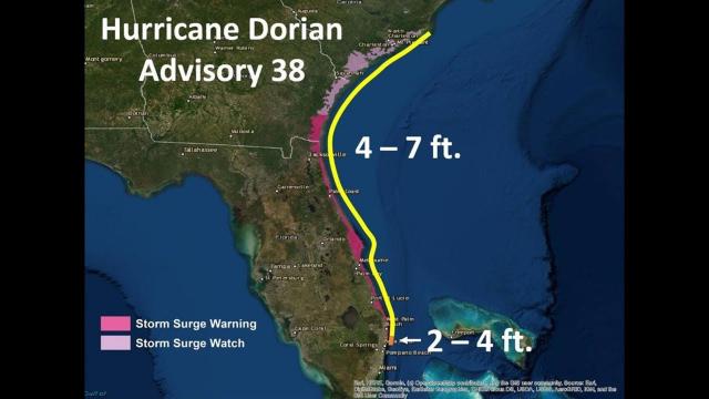 Hurricane Dorian! Models say Good news* for Florida. Bad news for North Carolina.