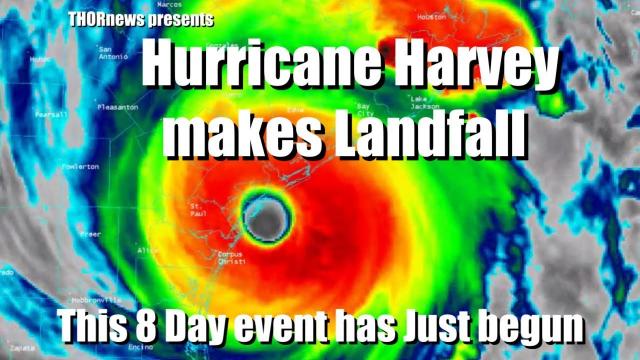 INSANE! Cat 4 Hurricane Harvey makes landfall! U MUST SEE 8 DAY PROJECTION
