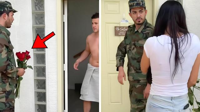 Military Husband Returns From Duty, Confused Why Wife Ordered Takeout For Two