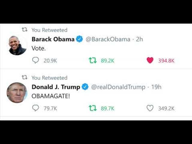 Trump Versus Obama 2020