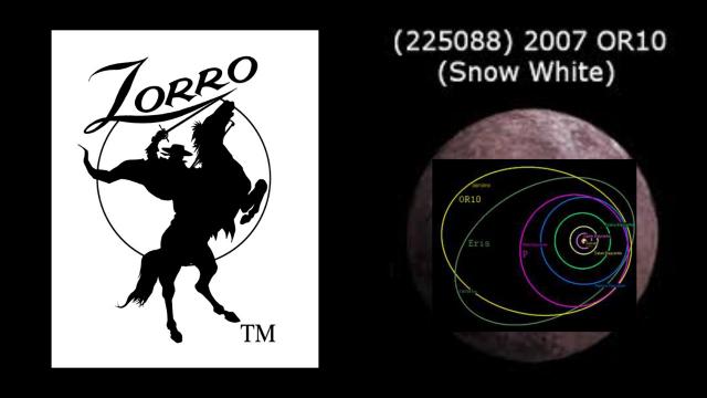 2007 OR10 - Possible Dwarf Planet - ZORRO! - Tyrion. or Snow White?