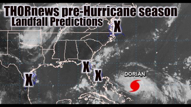 Hurricane Dorian is now Category 3 & the New York/New Jersey Hurricane is on the board.