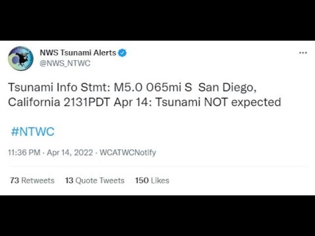 5.0 Magnitude Earthquake in S. San Diego, California & Geomagnetic Storm & Long C-Class Solar Flare.