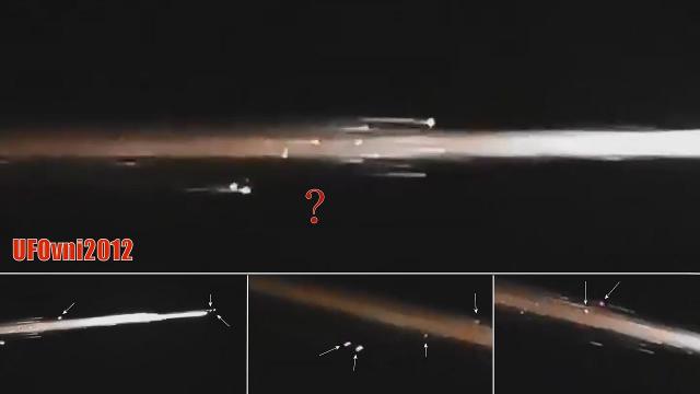 Meteorite next to UFOs? on Monterrey, Nuevo León, Mexico