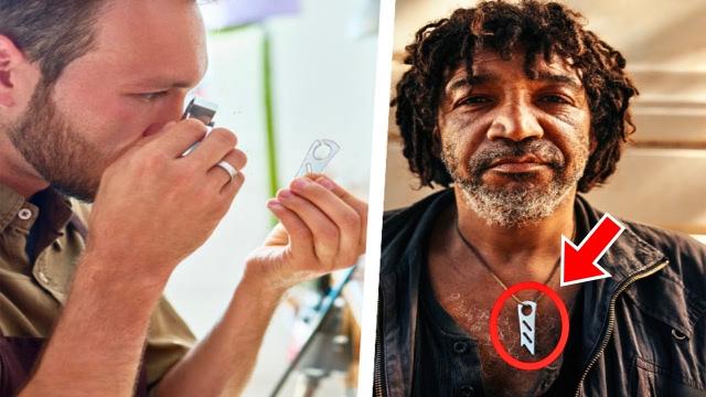 Homeless Man Wears Special Chain  When Jeweller Sees It, This Happens