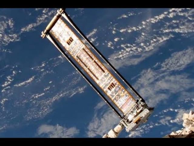 Roll-Out Solar Array Makes Space Station Debut