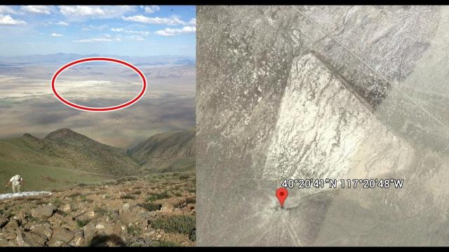 Ancient huge triangular formation found in the Nevada Desert