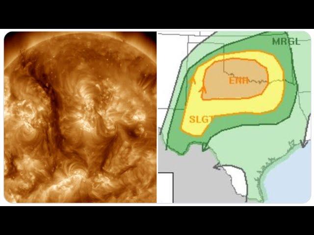 Orange Alert! Big Texas & Oklahoma storm! Extratropical Hurricane Nor'easter Watch! Florida smoke!