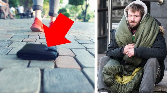 Homeless man finds wallet – when he sees what’s inside he immediately calls the police