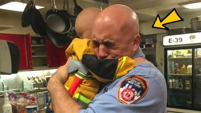 Little Boy Walks Into Fire Station With A Note, While Reading The Fireman Starts Crying
