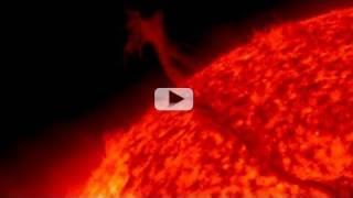 Sun's Half Million Mile Spit Fire