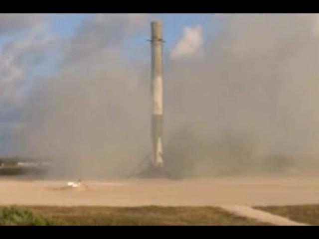 Touchdown! SpaceX First Stage Lands After Launching Spy Satellite