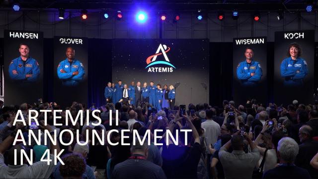 Artemis II Announcement in 4k