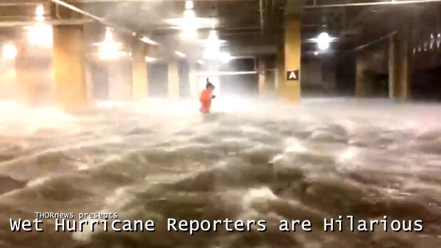Wet Hurricane Reporters are Funny