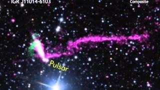 Runaway Pulsar Sports 37 Light-Year-Long Tail  | Video
