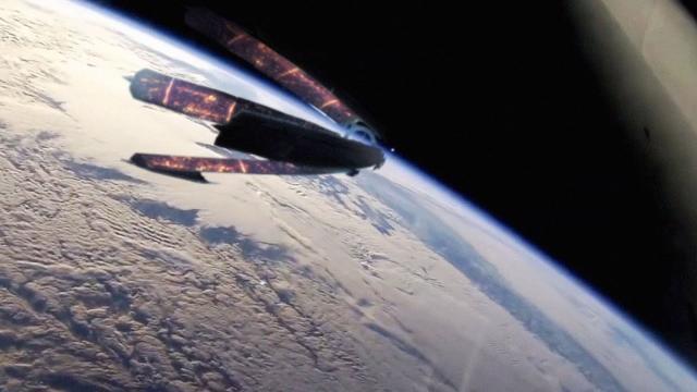 ???? Alien Spaceship Filmed By NASA SpaceX Mission In Low Earth Orbit (CGI)