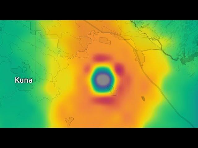 Hexagon-shaped Anomaly caught by Weather Radar over Air Force Base in Idaho