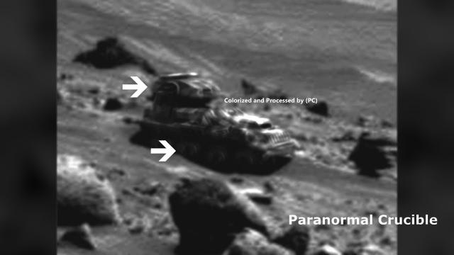 Dead Marine, Battle Tank and Gun Found On Mars?