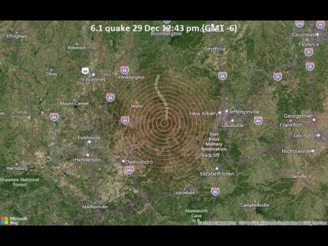 6.1 Magnitude Earthquake hits INDIANA of the U.S. of A.