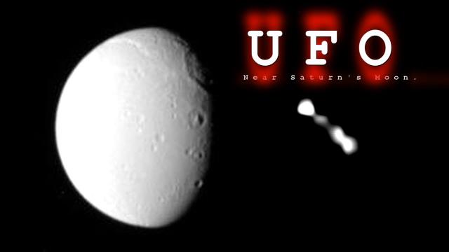 A UFO Seen Near Saturn's Moon Dione? (UFO News)