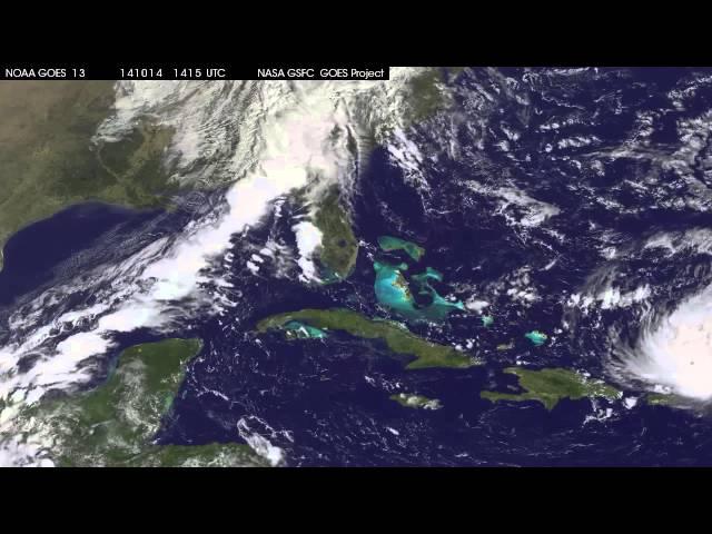 Hurricane Gonzalo Snapped By Satellite | Time-Lapse Video