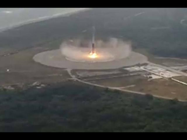 SpaceX 1st Stage Landing Captured By Drone | Video