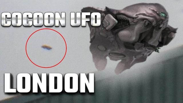 UFO Sighting News : Bizarre "Cocoon-Shaped" UFO Filmed Over London ????