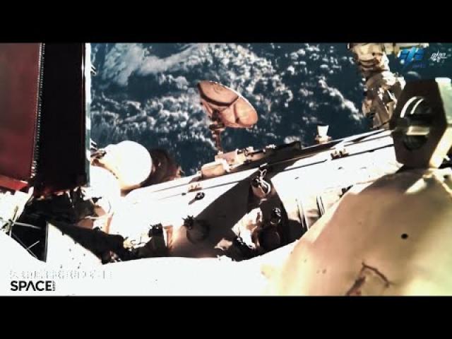 Robotic arm inspects Chinese space station in these amazing views