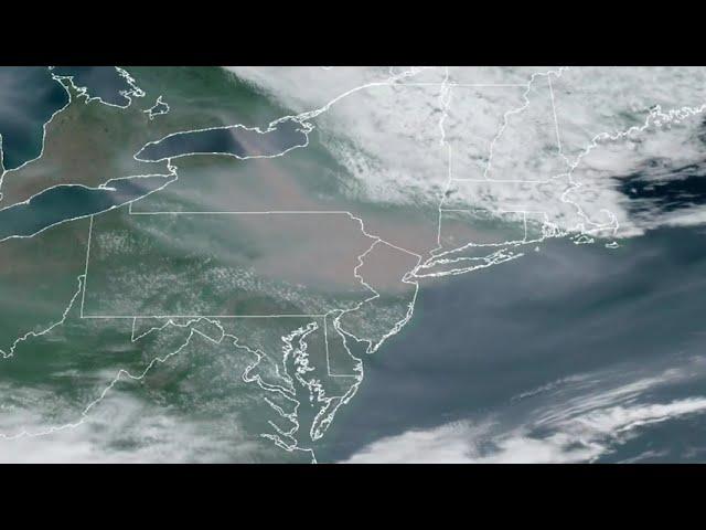 Wildfire smoke blankets NYC in amazing NOAA satellite time-lapse