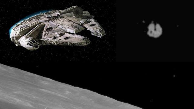 Mysterious UFO Found Near Moon Similar To Millennium Falcon NASA Archives (Apollo 11) - FindingUFO