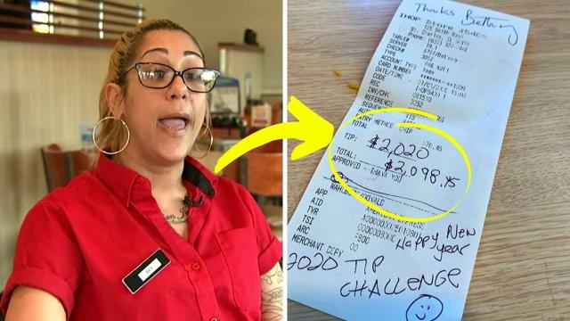 Waitress Sees a Special Someone At Her Table But Gets Emotional From The Receipt