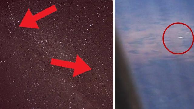 UFO Flying Past Plane Window? 2 Unknown Objects Caught On Camera!