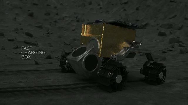 Rover to deliver wireless charging on the moon! See an animation