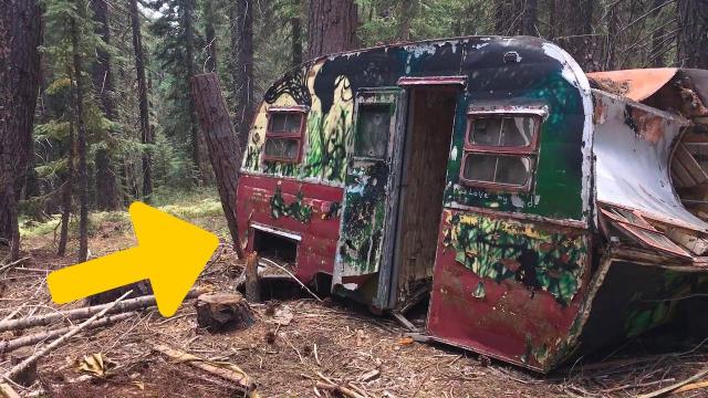 Man Discovers an Unexpected Surprise Inside His Father's Old Abandoned Trailer  !