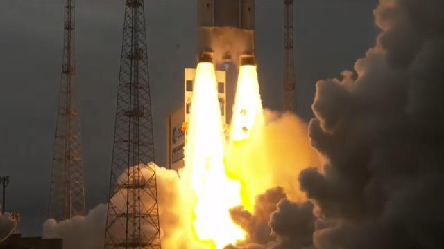 ESA's JUICE mission to Jupiter launches atop Ariane 5 rocket