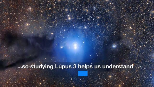 Stunning Blue Stars in Lupus 3 Dust Cloud - Best View Yet