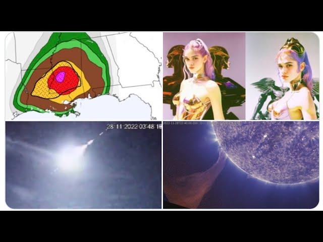 Another MAJOR Fireball! Massive Solar Filament! Elon versus Apple! & Today's Storm looks Very Bad.