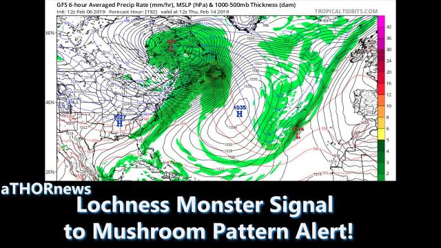 Alert! Danger! Lochness Monster signal on Feb 12 for USA & Europe.