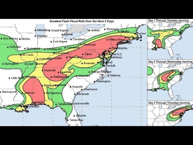 Today's weather observations: Floods & Fires.