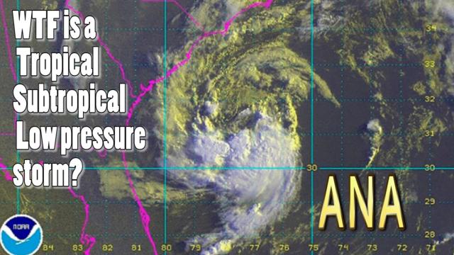 Severe Storm ANA - What is a Tropical & Sub-Tropical storm?