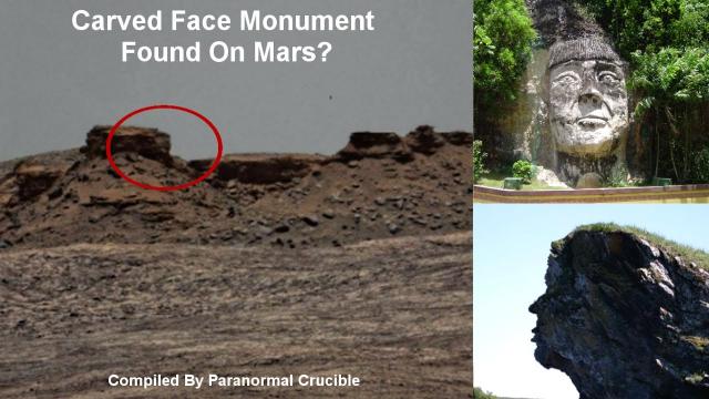 Carved Face Monument Found On Mars?