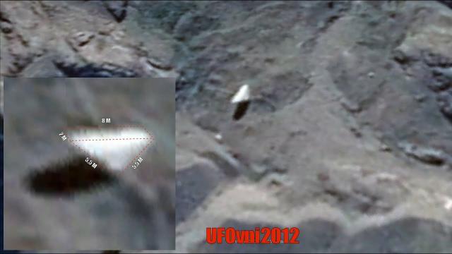 An Authenticated Triangular UFO Landed On The Mountain, Cordón Mariano Moreno Chile