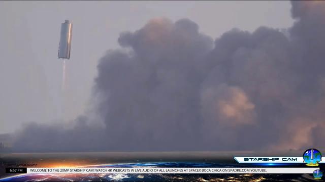 SpaceX Starship SN5 prototype takes first hop - Test-flight video