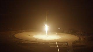 Falcon 9 First Stage Landing | From Helicopter